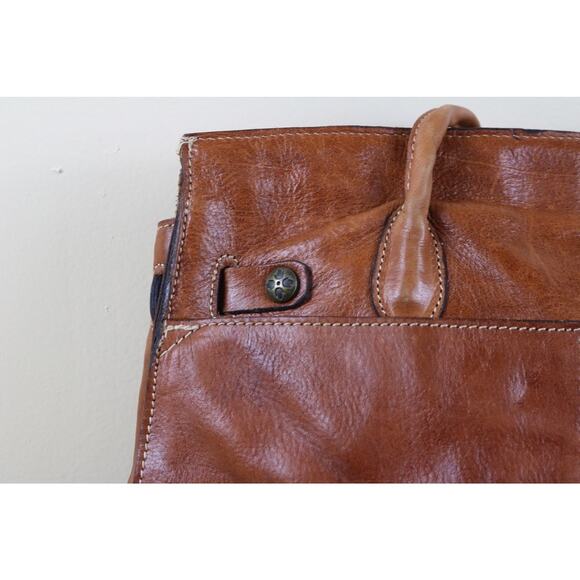 Patricia Nash Bag Brown Leather Rodano Satchel Large Shoulder Bag - Picture 6 of 16